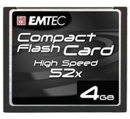 EMTEC Compact Flash 4GB High Speed 52x - Memory Card