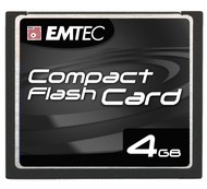 EMTEC Compact Flash 4GB High Speed 80x - Memory Card