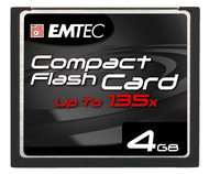 EMTEC Compact Flash 4GB 135x - Memory Card