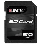 EMTEC Secure Digital 512MB High Speed 133x - Memory Card
