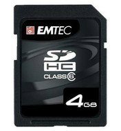 EMTEC Secure Digital 4GB SDHC Class 6 - Memory Card