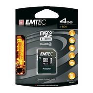 EMTEC Micro SDHC 4GB + SD adapter - Memory Card