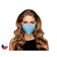 10× Český respirátor FFP2 - světle modrý - Respirátor