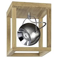 LED Ceiling Light - ROY, 1xGU10/5W/230V, Matte Oak - Spot Lighting