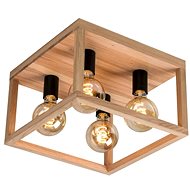 Ceiling Light KAGO, 4xE27/60W/230V, Matte Oak - Ceiling Light