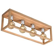 Ceiling Light KAGO, 4xE27/60W/230V, Matte Oak - Ceiling Light