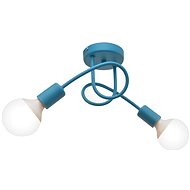 Ceiling Lamp OXFORD 2xE27/60W/230V Blue - Chandelier