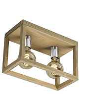 Ceiling Light KAGO, 2xE27/60W/230V, Matte Oak - Ceiling Light