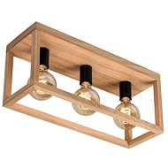 Ceiling Light KAGO, 3xE27/60W/230V, Matte Oak - Ceiling Light