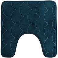 DOCHTMANN toilet mat 49 × 49 cm blue wool motif - Toilet Mat