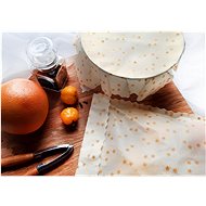 BEEPACK Set voskovaného sáčku a ubrousku, Zlaté hvězdičky  - Waxed Napkin