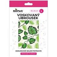 BEEPACK Waxed napkin Leaves Monster, L - Waxed Napkin