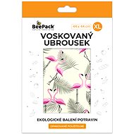BEEPACK Waxed napkin Flamingos, XL - Waxed Napkin
