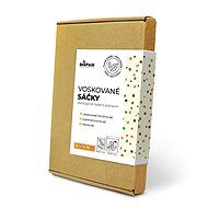 BEEPACK Set of waxed bags Dots, M+L - Food Storage Bags
