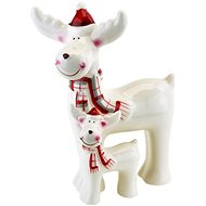 DOMMIO Christmas decoration - big reindeer with reindeer, 17 cm - Christmas Decoration
