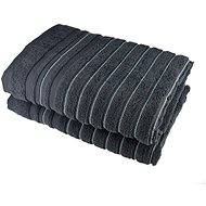 Dommio Towel Stripes grey 70×140 cm - Towel