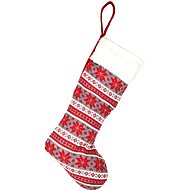 DOMMIO Christmas decoration - knitted stocking for carol, 45 × 11 cm - Christmas Decoration