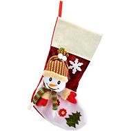 DOMMIO Christmas decoration - stocking with snowman, 43 cm - Christmas Decoration