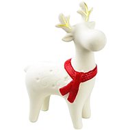 DOMMIO Christmas decoration - ceramic reindeer with red scarf, 9 × 13 cm - Christmas Decoration