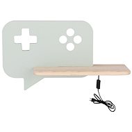 LED Children's wall lamp with shelf CONSOLE LED/5W/230V green - Wall Lamp