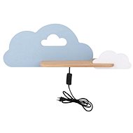 LED Children's wall lamp with shelf CLOUD LED/5W/230V blue/white - Wall Lamp