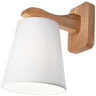 Wall lamp ANDREA 1xE27/60W/230V oak/white - Wall Lamp