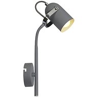 Wall lamp GRAY 1xE14/40W/230V - Wall Lamp