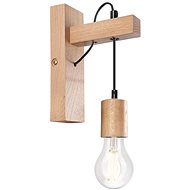 Wall lamp LEON 1xE27/60W/230V oak - Wall Lamp
