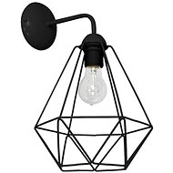 Wall lamp BASKET 1xE27/60W/230V black - Wall Lamp