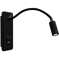 LED Wall lamp BASE 1xLED/8W+1xLED/2W/230V black - Wall Lamp