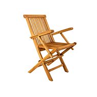 DOPPLER Folding garden chair TAMAN RUSSET teak - Garden Armchair