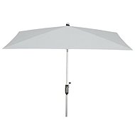 KNIRPS Automatic 260 × 165 cm - garden parasol light grey - Sun Umbrella