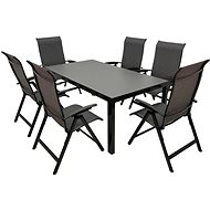 DOPPLER Garden furniture set LUNA YELMO Alu 6 + 1 - Garden Furniture