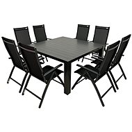 DOPPLER Garden furniture set PRATO EXPERT 8+1 - black - Garden Furniture