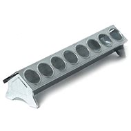 DUVO+ Galvanized poultry feeder with round holes 32×7×7cm - Bird Feeder