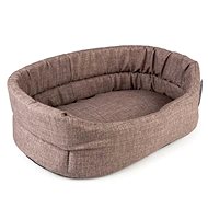DUVO+ Oval dog bed 60×40×17cm chestnut brown - Pet Bed