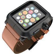 Lunatik Epik pre Apple Watch 42mm (čierne aluminium / hnedá koža) - Puzdro