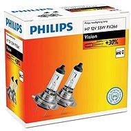 PHILIPS  H7 Vision, 55W, foglalat PX26d, 2 db - Autóizzó