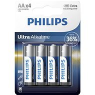 Philips LR6E4B Batterien, 4 Stück - Einwegbatterie