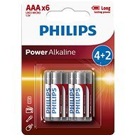 Philips LR03P6BP 6 ks v balení - Jednorazová batéria