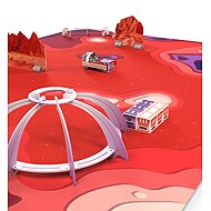 Ozobot Challenge Mat: Mission to Mars - Robot Accessory