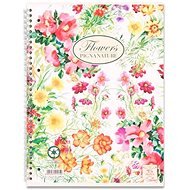Block of papers Pigna Nature Flowers squared A4 60 pages - Notebook