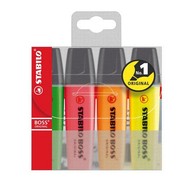 STABILO BOSS ORIGINAL 4er-Set - Textmarker