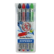 Ball pen Schneider Slider 4pcs set - Writing Pen