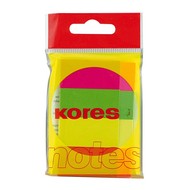 Index sticky papers Kores 50 sheets 20x50mm 4 colors - Memo Pad