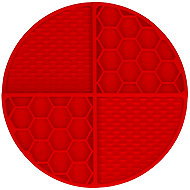 Eat Slow Live Longer Circle red - Lick Mat
