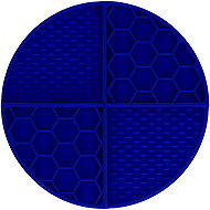 Eat Slow Live Longer Circle blue - Lick Mat