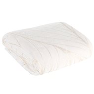 Eurofirany Microfiber blanket Lotus 1 150 × 200 cm, white with gold - Blanket