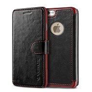 Verus Dandy Layered Leather Case black / burgundy - Phone Case