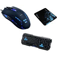E-Blue klávesnica Polygon a myš Cobra II - Set klávesnice a myši